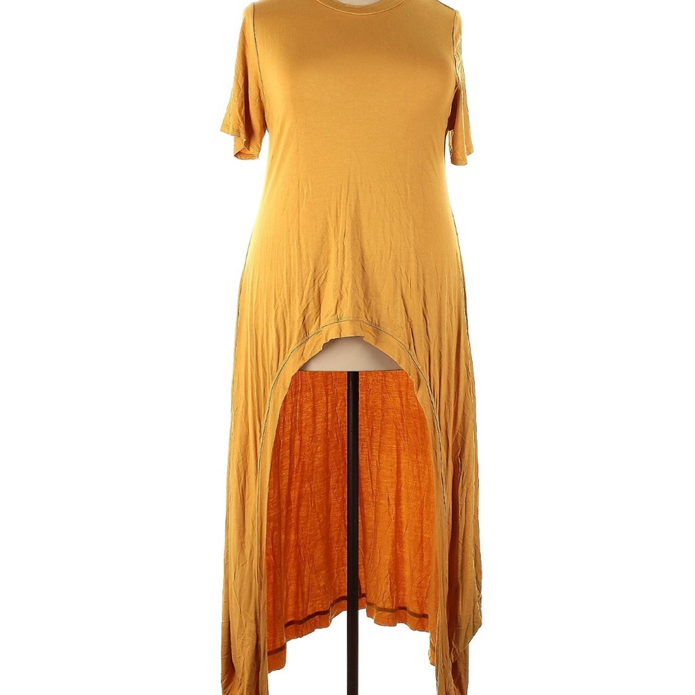 Mustard High-Low Dress